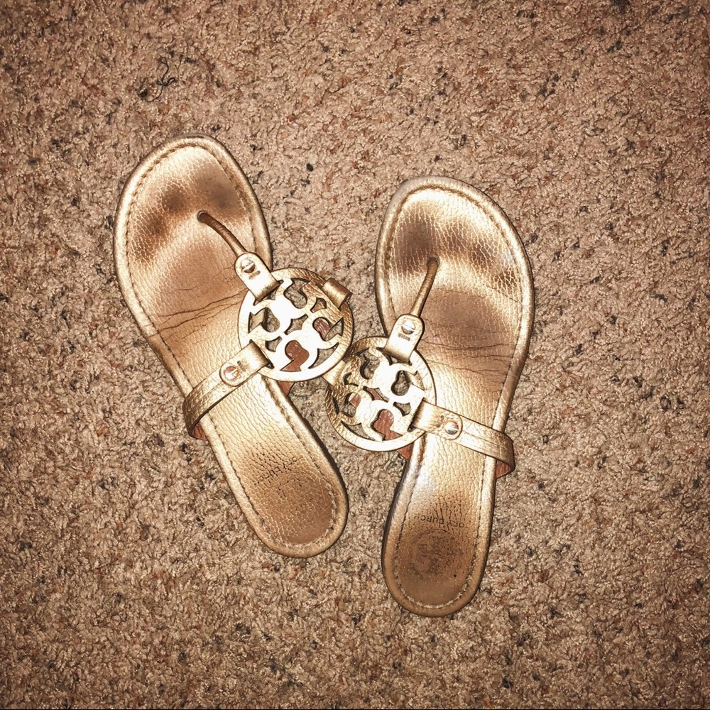 Gold Tory Burch sandals